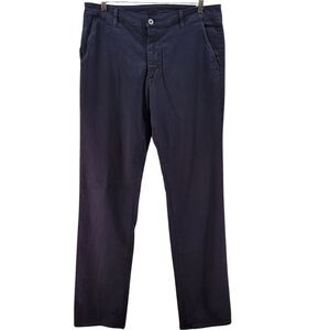 Adriano Goldschmied AG Mens 36x34 The Lux Khaki Navy Tailored Trouser Soft